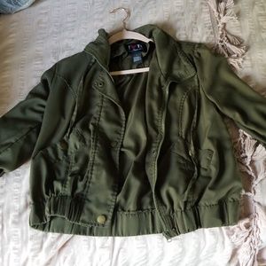 Green army jacket